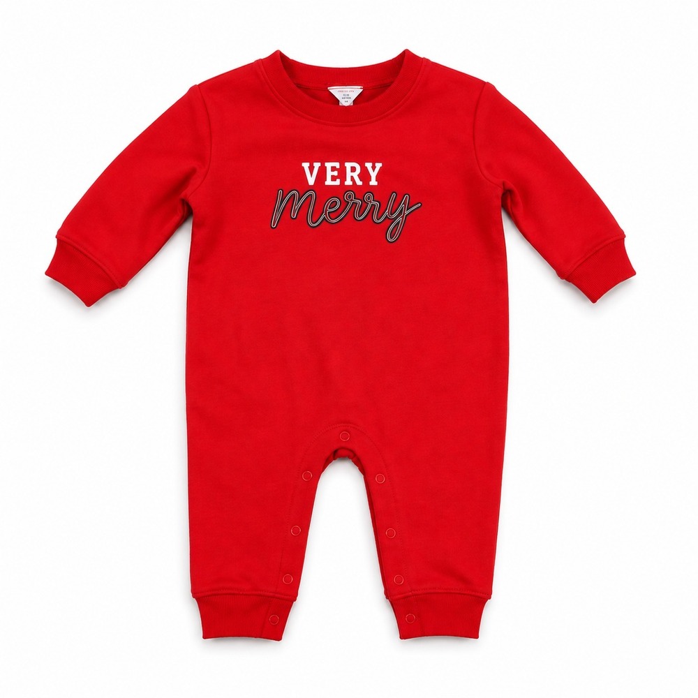 Cat & Jack One Piece Outfit Baby Very Merry 3-6 Months
